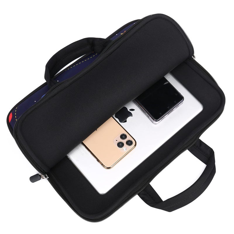 HAPLIVES 11" 11.6" 12" 12.1" 12.5" inch Laptop Carrying Bag Chromebook Case Notebook Ultrabook Bag Tablet Cover Neoprene Sleeve Fit Apple MacBook Air Samsung Google Acer HP DELL Lenovo Asus (Cool Rocket) - Image 5